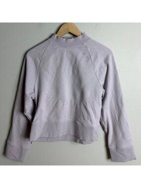 On Running Mock Neck Sweatshirt Lavender Purple Cropped Size Small Women’s